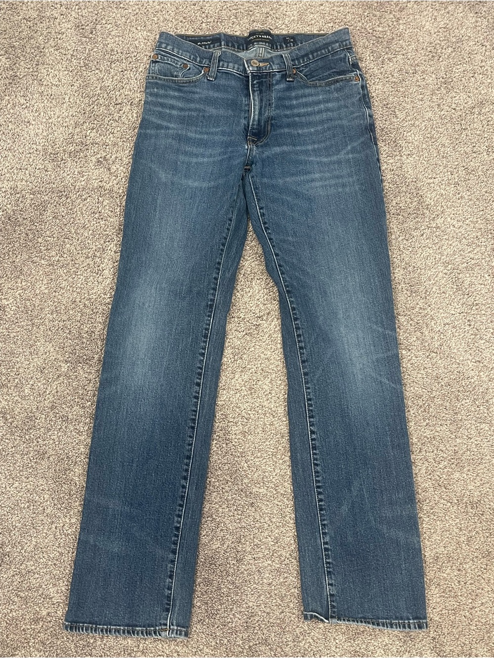 Lucky Brand 363 Straight Jeans Mens 30x32 Blue Medium Wash Straight Leg Denim